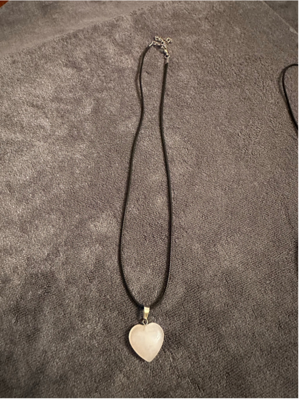 Unbranded Pink & Silver Heart Pendant Necklace